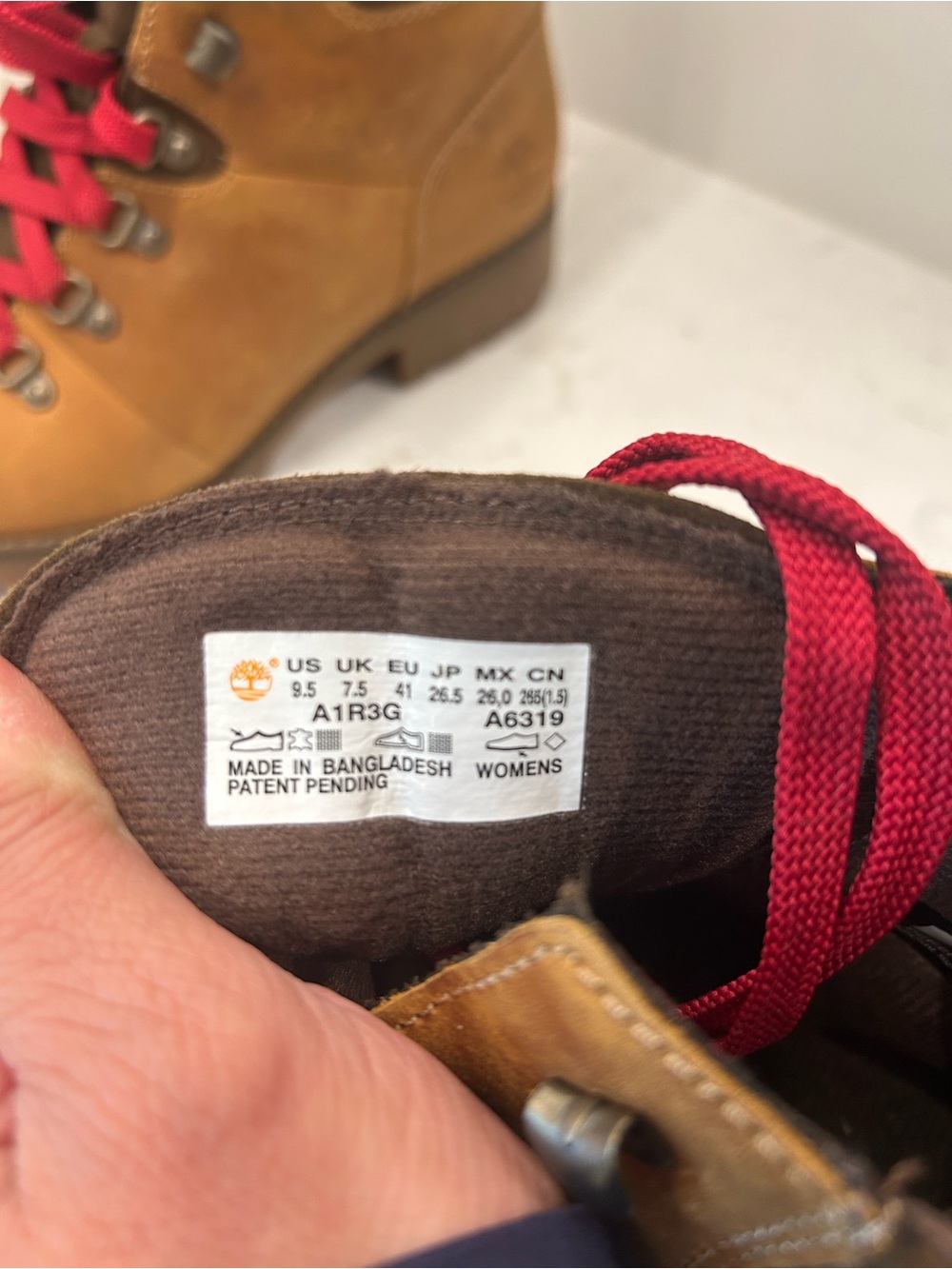 Timberland Women's 9.5 Ellendale Mid Hiking Lace Up Boots Leather Wheat Brown - Picture 3 of 13